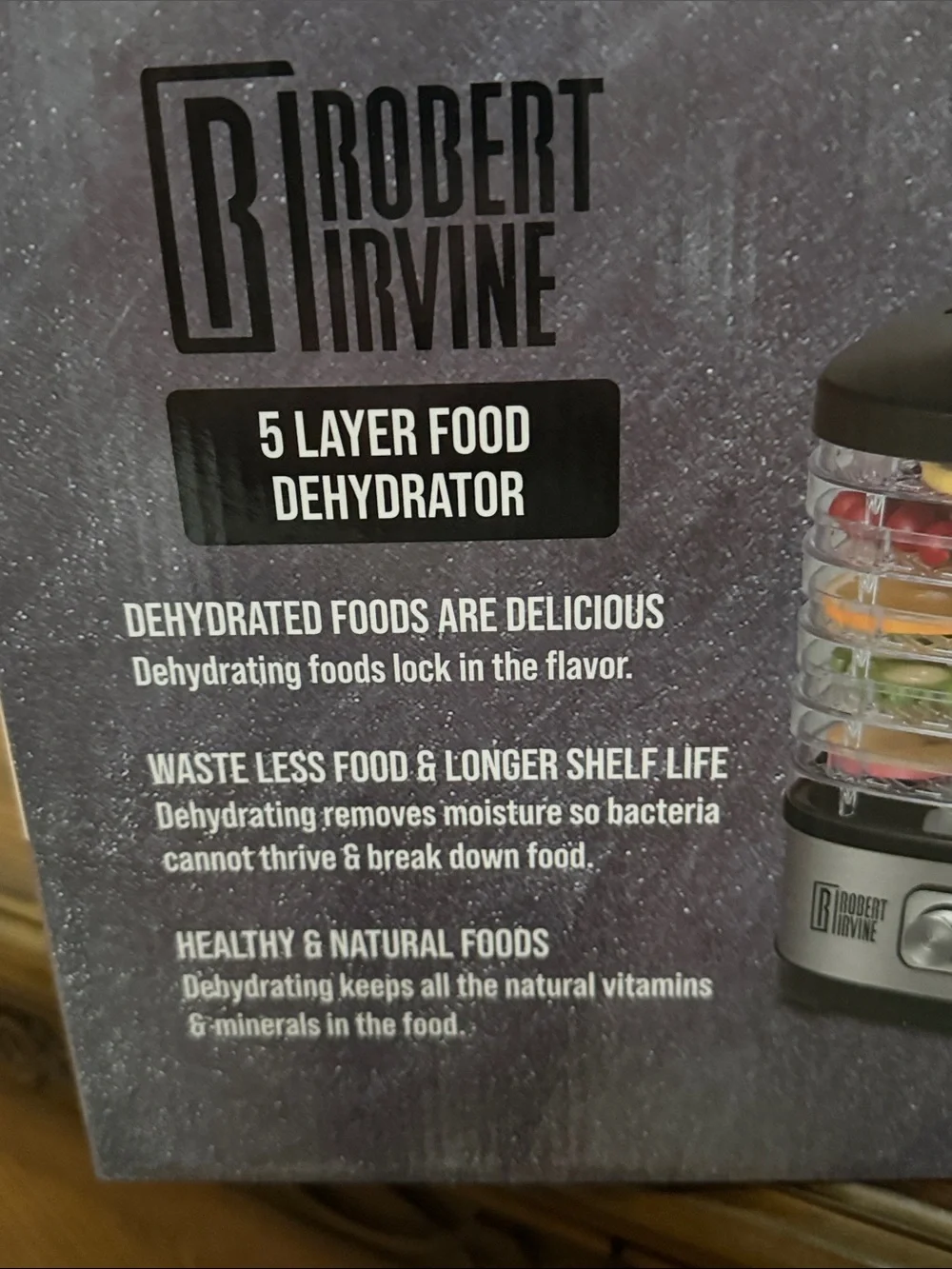 5-Layer Food Dehydrator – Black and silver